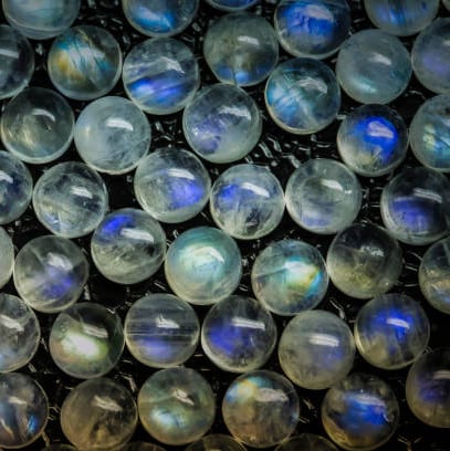 Gemstones Rainbow color Moonstones