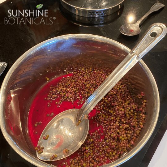 7Elderberries on the stove